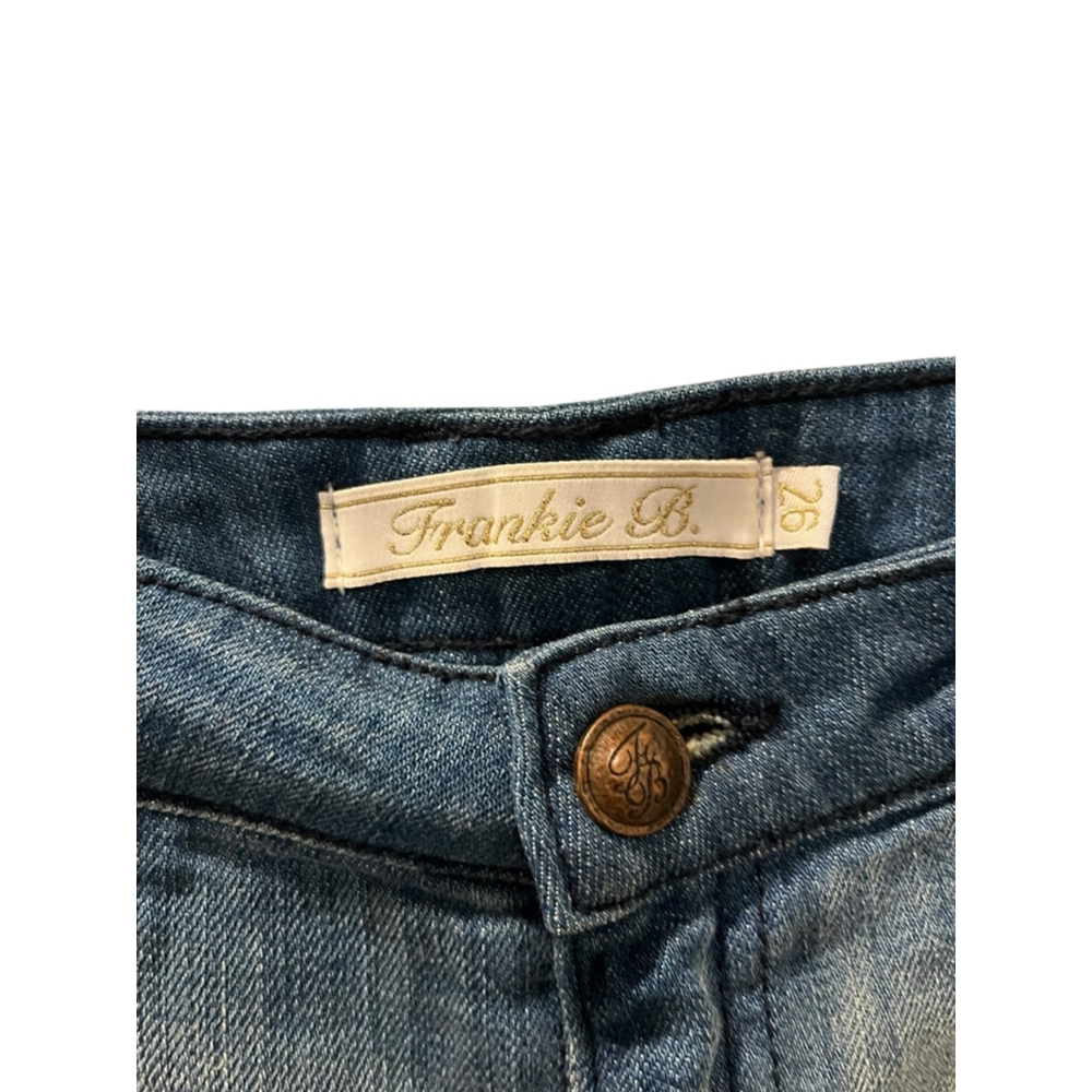 Franky B. NWT Denim Low Rise Blue Jean Shorts Size 26 Cut Off Summer Casual - Picture 3 of 7